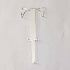 Acrylic "T" Cake Topper